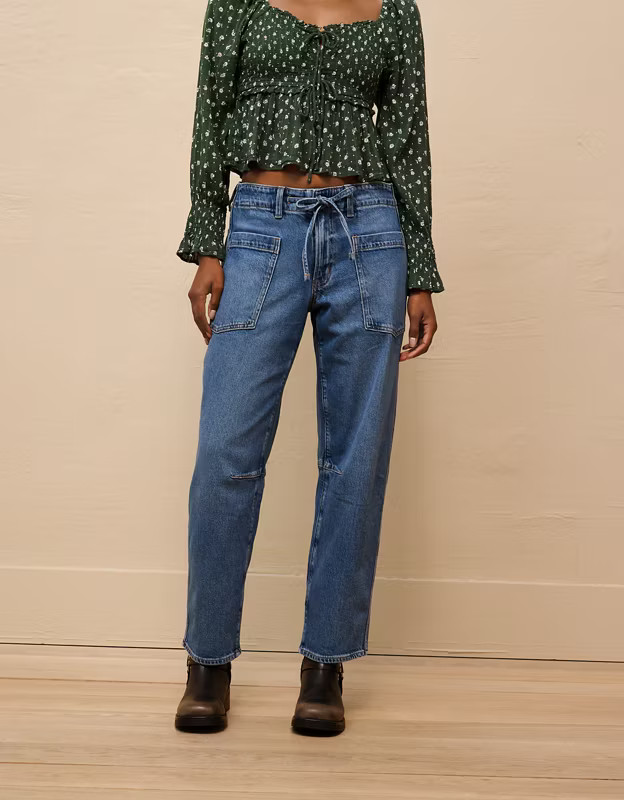 AE Stretch Barrel Jean | American Eagle Outfitters (US & CA)
