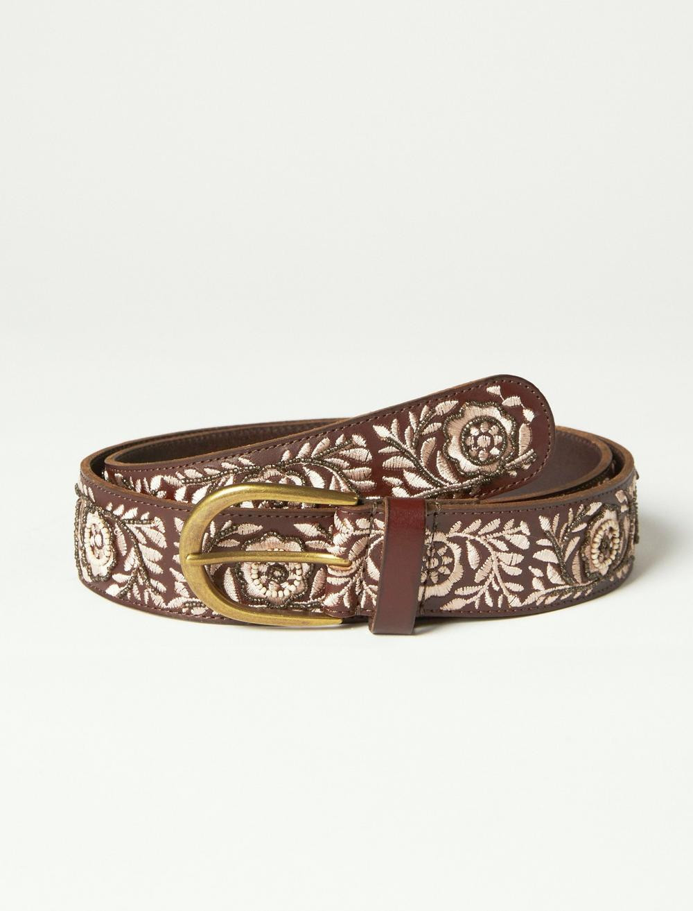 TONAL BEADED EMBROIDERED BELT | Lucky Brand