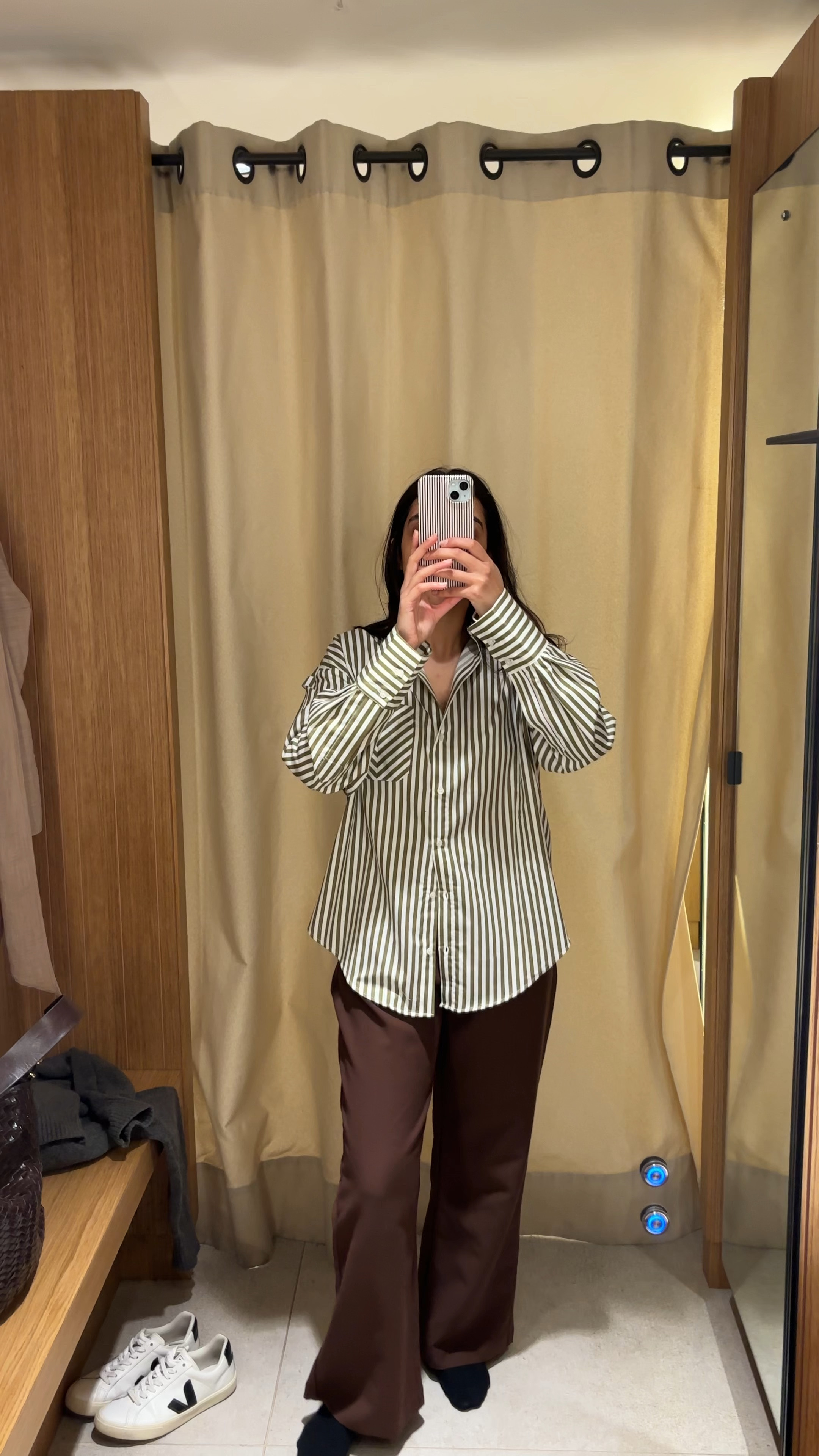 Striped shirt, white shirt, green stripes, olive green, contrasting pocket, oversized shirt, summer staple, summer outfit, inspo 

#LTKSeasonal #LTKfindsunder50 #LTKeurope