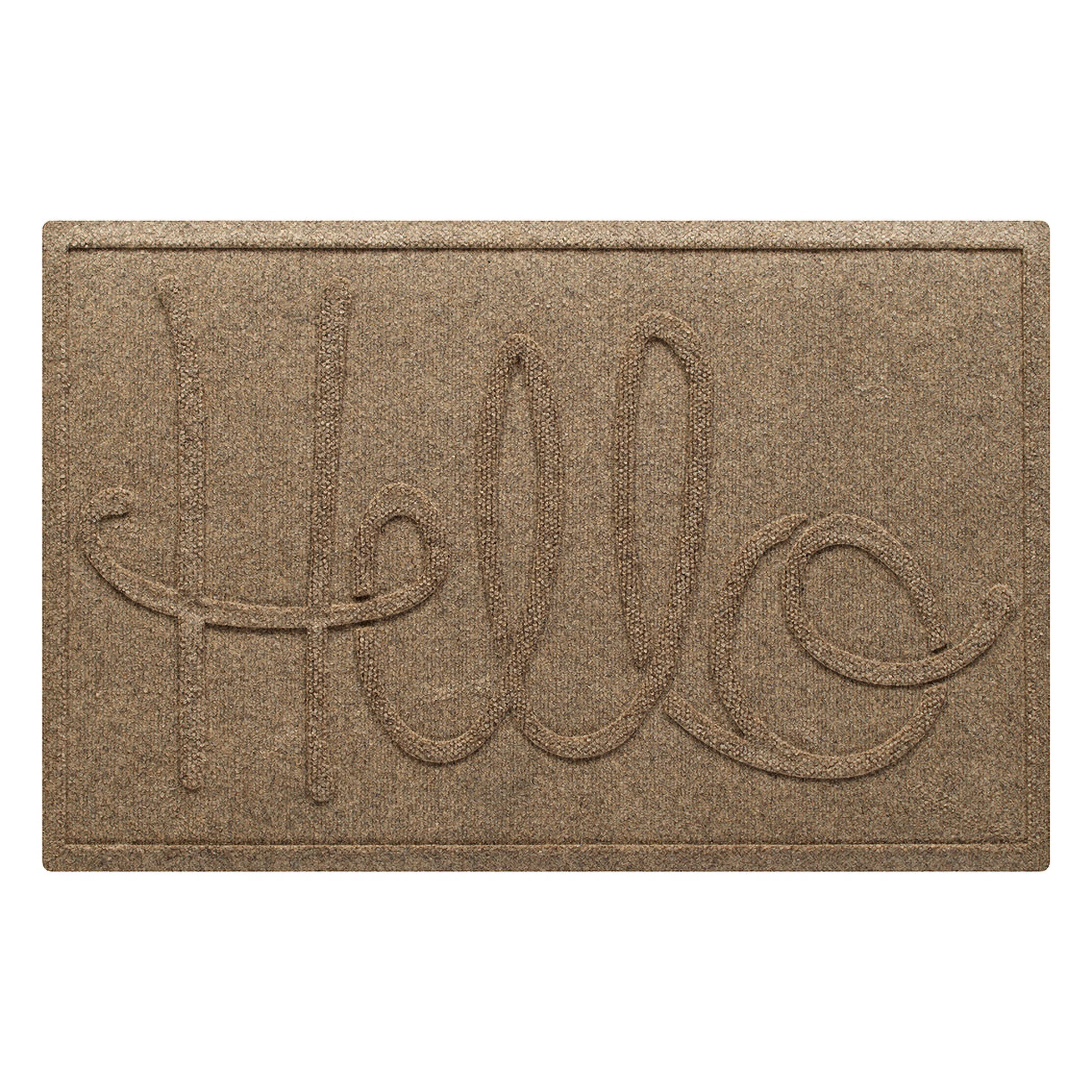 WaterHog Hello 23 in. x 35 in. Indoor Outdoor Door Mat | Wayfair North America