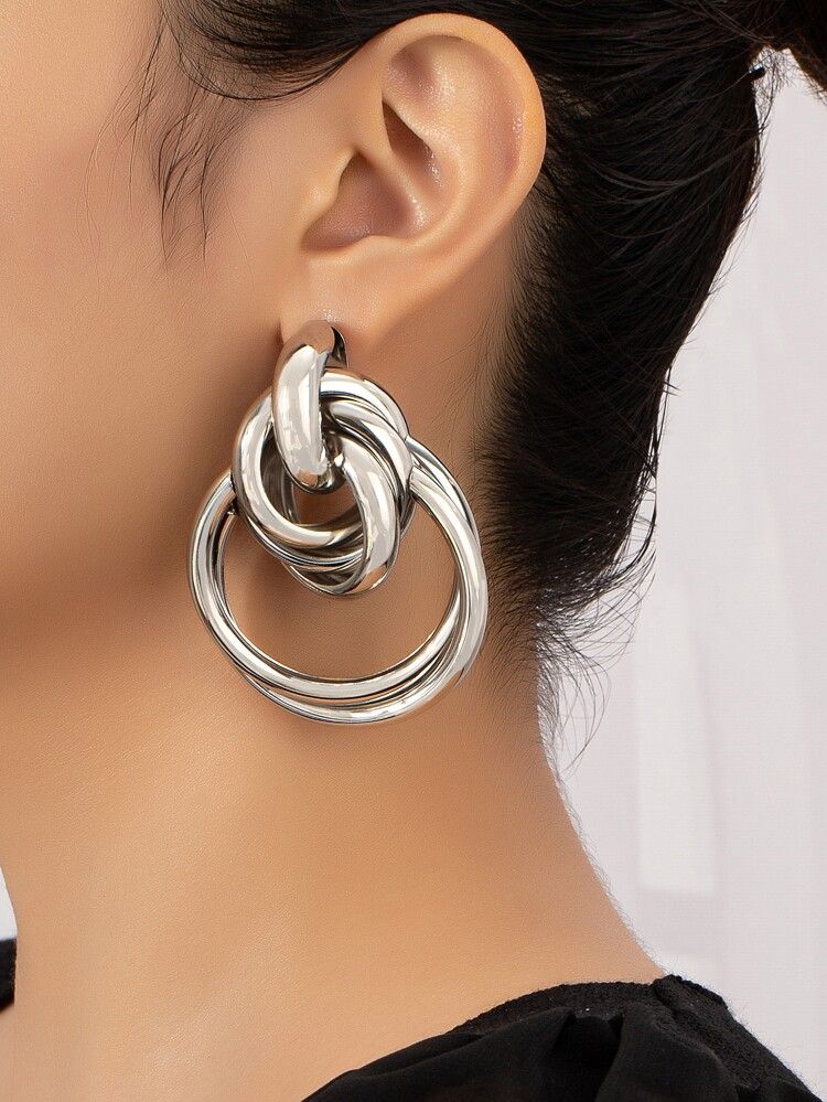 Circle Drop Earrings | SHEIN