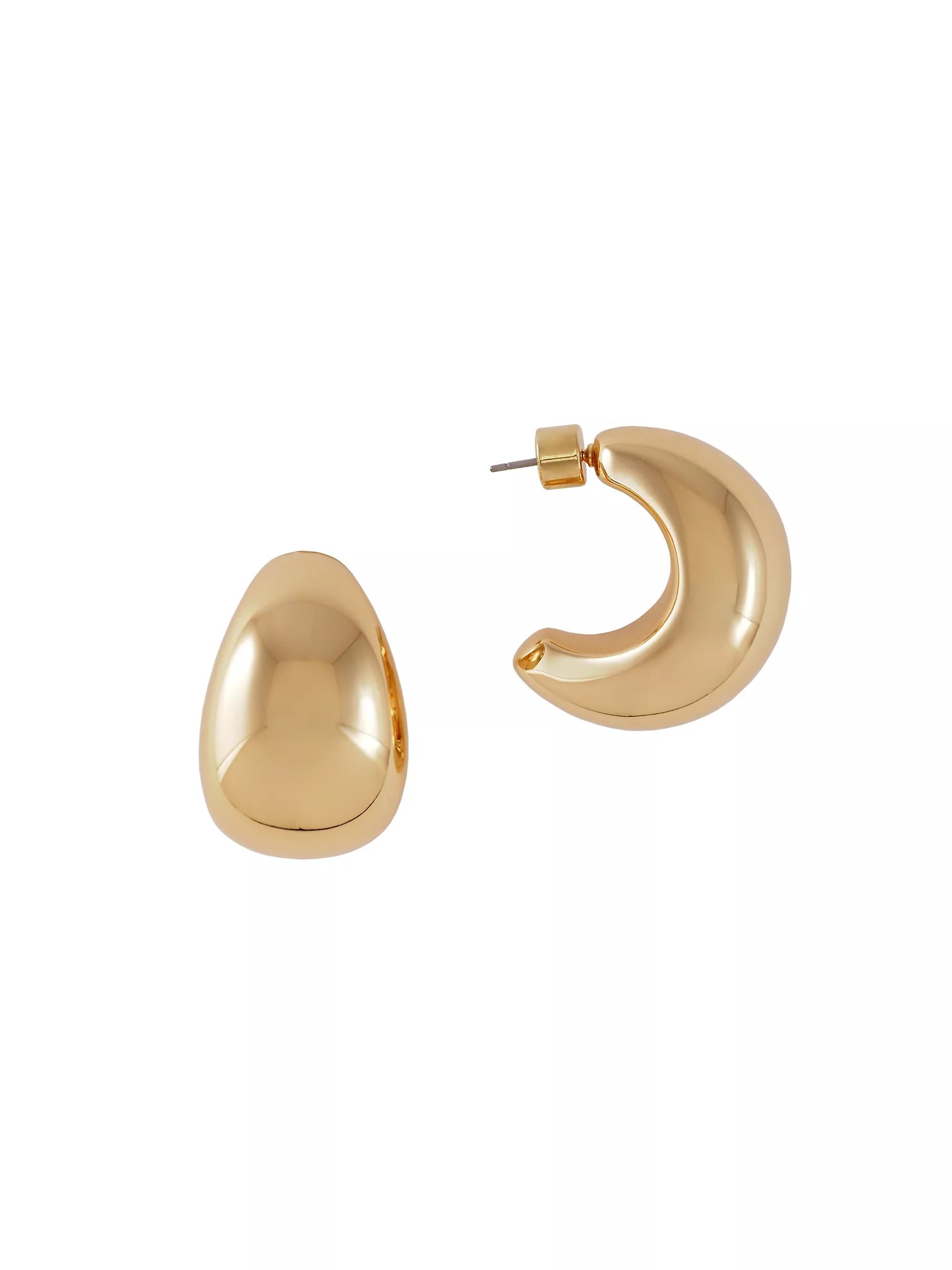 Jordyn 14K Gold-Plated Hoop Earrings | Saks Fifth Avenue