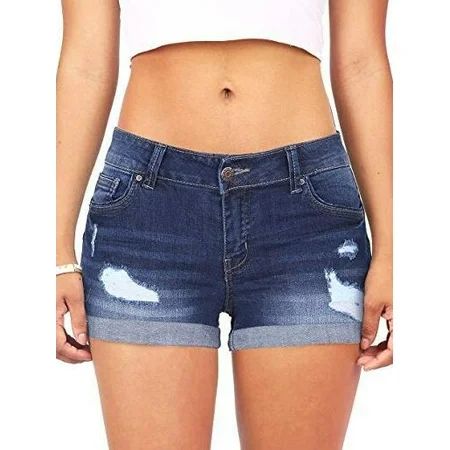 Ripped Denim Shorts Women Casual Jeans Summer Pants | Walmart (US)