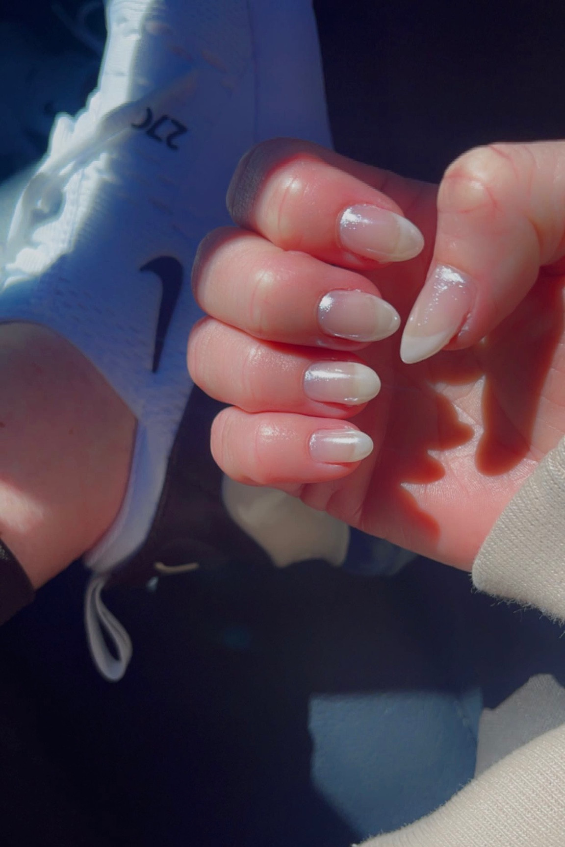 Current Nails
French with chrome 💅🏻 

1 coat OPI baby take a vow
OPI Funny bunny for the French tip
Magic white chrome on top. 



OPI, Daily Charme, chrome nails, white chrome nails, glazed donut nails, French nails, chrome French nails, white nails, neutral nails, nude nails, almond nails, classic nails, wedding nails, bride nails, nail inspo, gel nails, hard gel nails, natural nails, nails of the day, nail ideas, spring nails, summer nails

#LTKbeauty #LTKunder50 #LTKstyletip