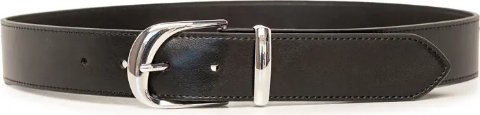 Linea Pelle Arched Buckle Faux Leather Belt | Nordstromrack | Nordstrom Rack