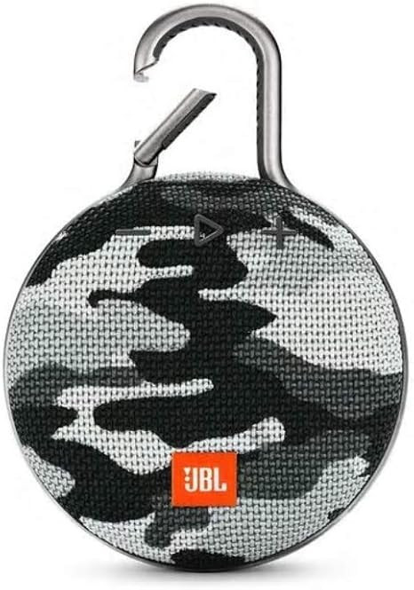 JBL Clip 3 Portable Waterproof Wireless Bluetooth Speaker - Black Camo | Amazon (US)