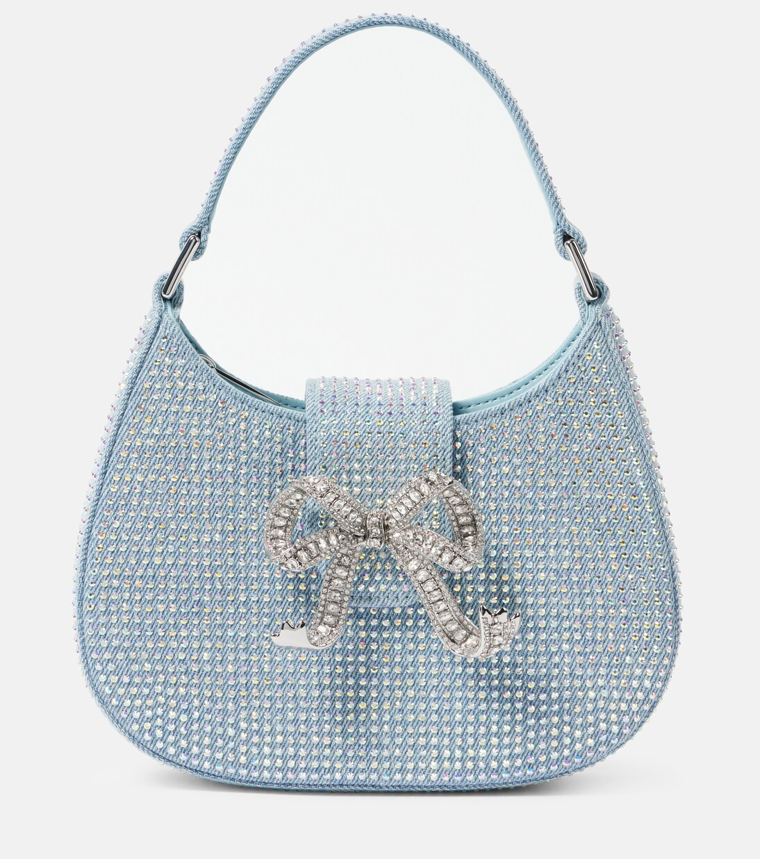 Crystal-embellished denim tote bag | Mytheresa (UK)