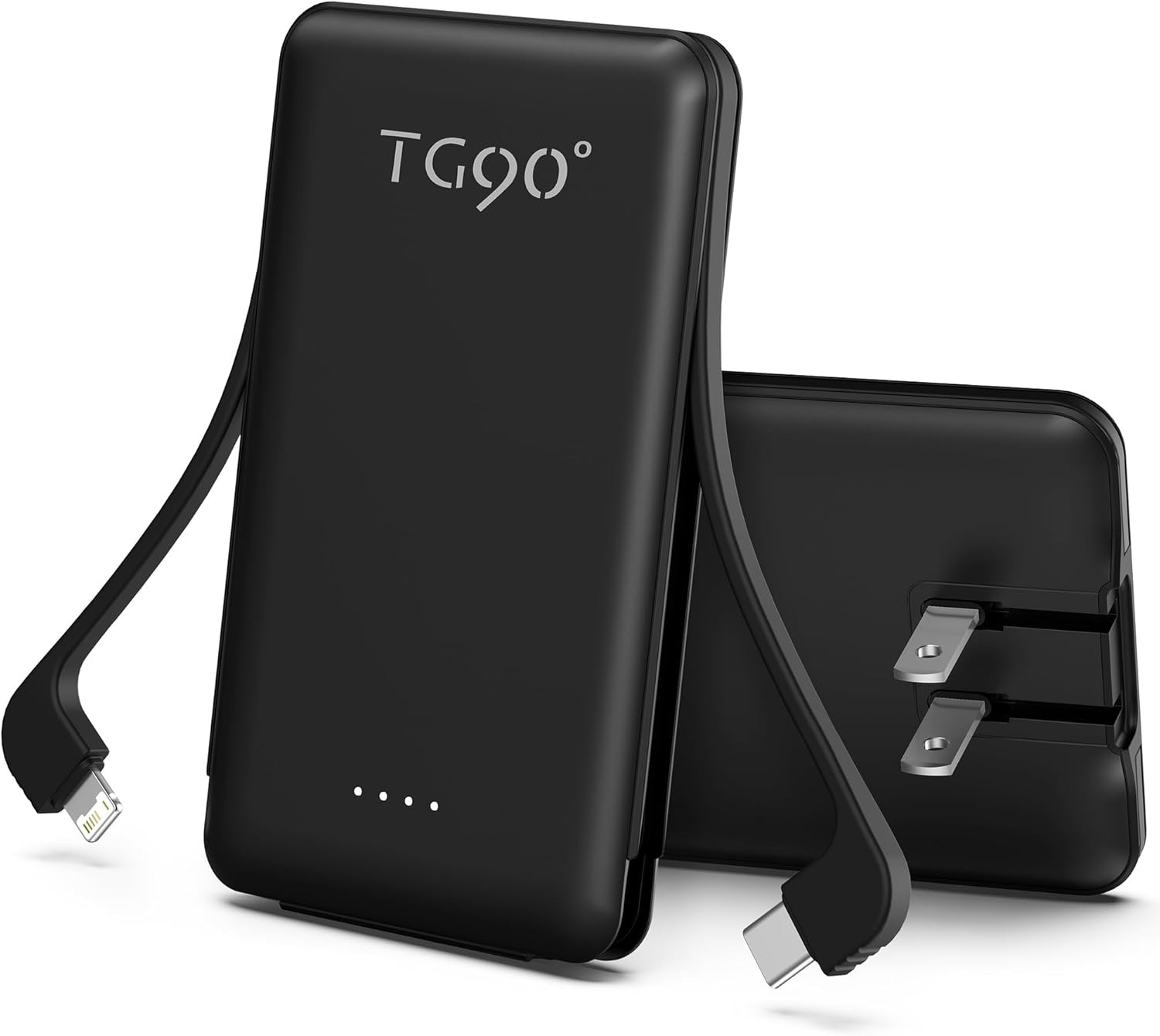 TG90° Power Bank Portable Phone Charger, 5000mAh Small Battery Pack with Built-in Foldable AC Wa... | Amazon (US)