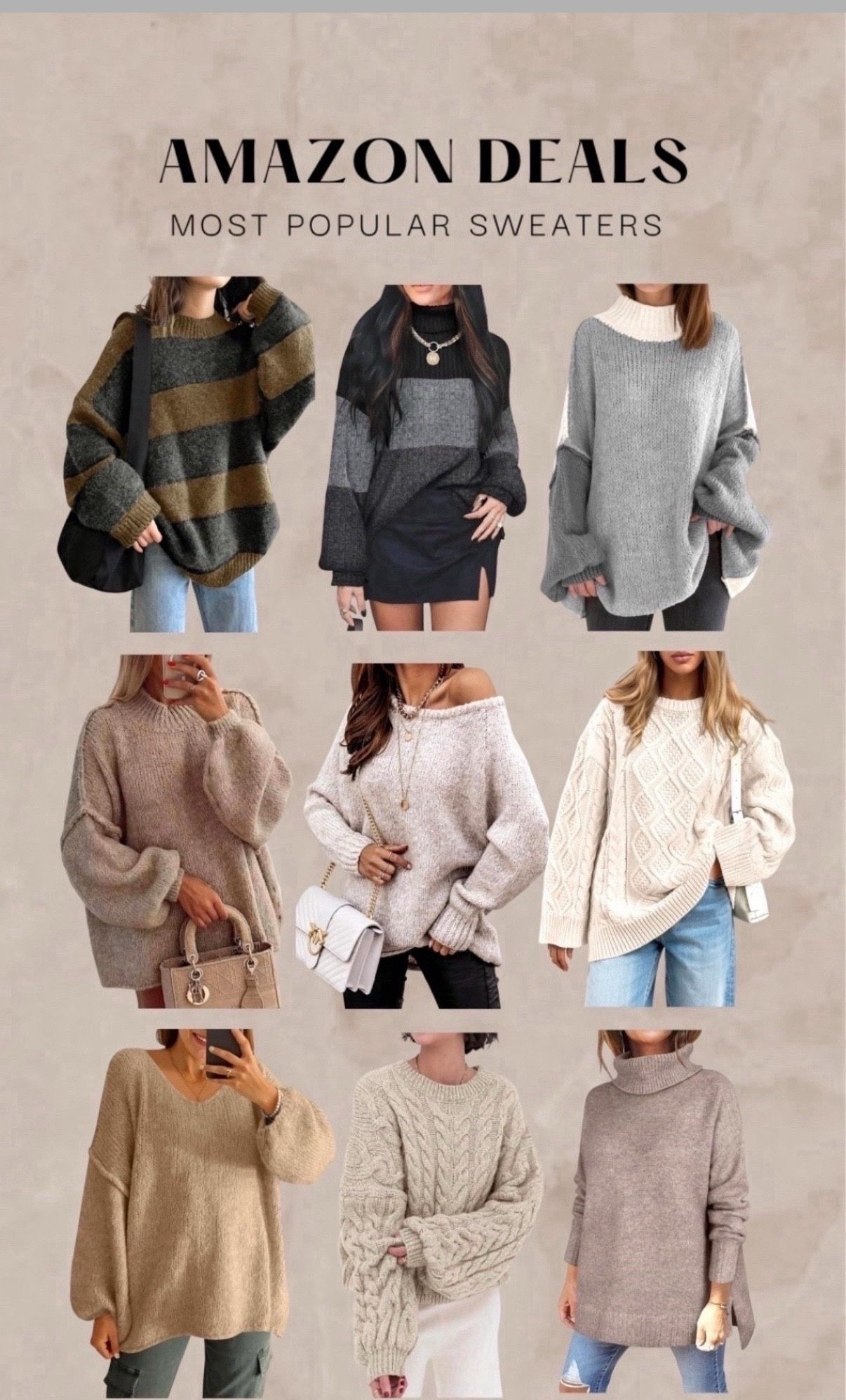 most loved sweaters
free people and aritzia inspired sweaters 
oversized sweaters 
founditonamazon #winterfavorites2025 #amazon @shop.ltk #liketkit #sweaters #knitsweater #oversizedsweater

#LTKCyberWeek