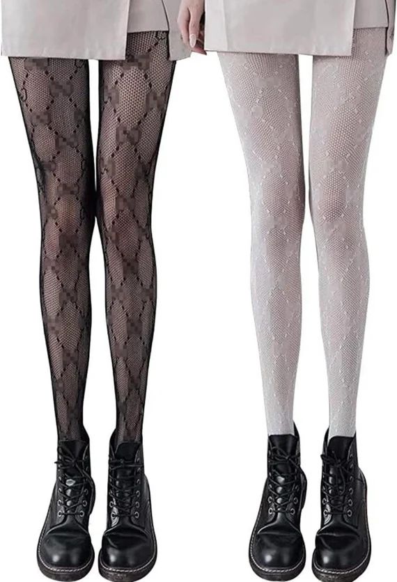 Black and White Fishnet and Tights Pantyhose Alphabet - Etsy | Etsy (US)