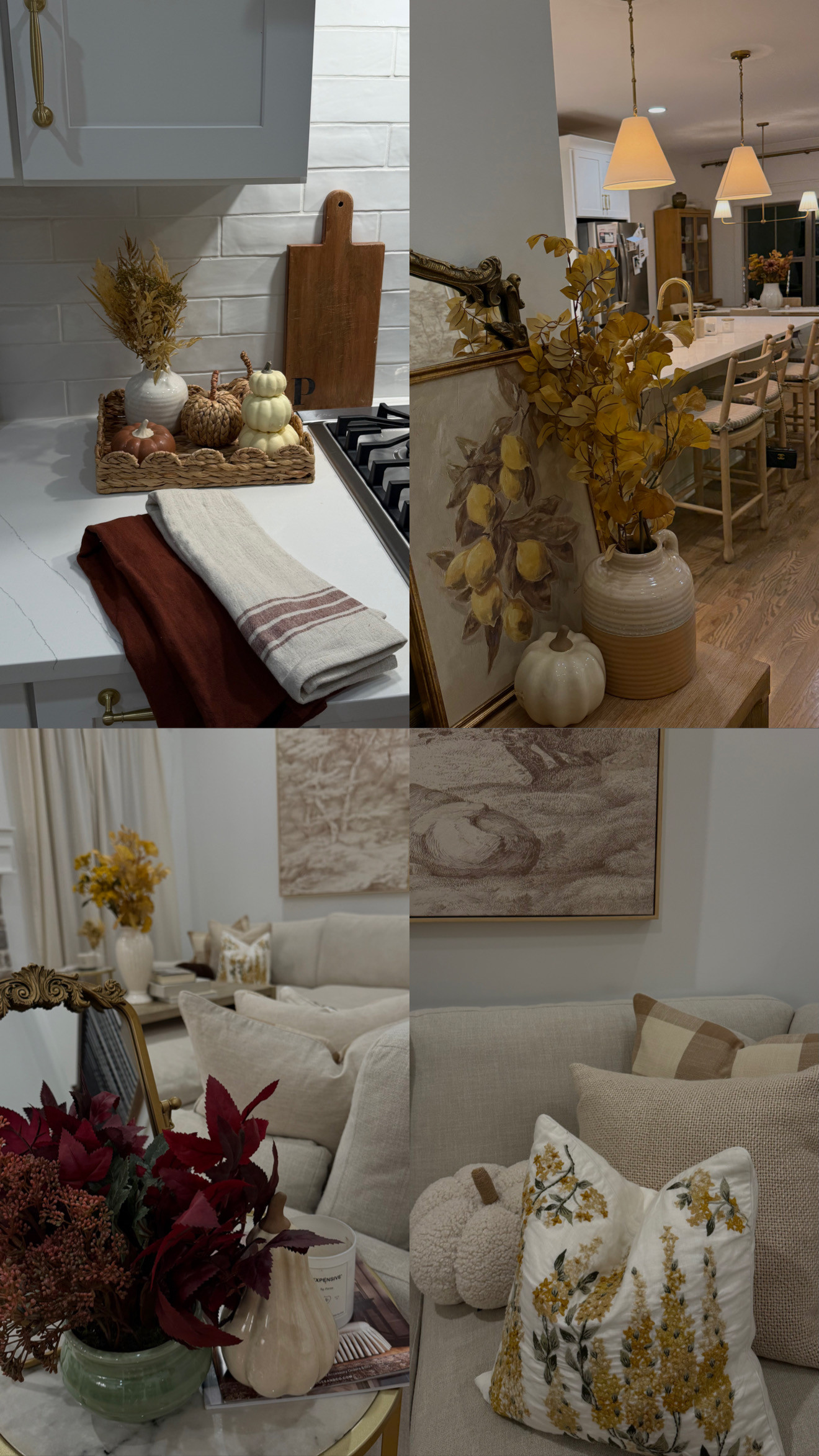 Cozy Fall Home Decor Ideas | Warm Neutral Autumn Decorating 🍂

Fall home decor, cozy fall home decor, fall decorating ideas, neutral fall decor, autumn home decor, fall kitchen decor, fall living room decor, fall pillow covers, fall throw pillows, woven pumpkins, decorative pumpkins, fall stems, autumn stems, burgundy fall decor, warm neutral home decor, traditional fall decor, elevated fall decor, cozy home decor ideas, fall decor inspiration, fall home refresh

#LTKdayinmylife #LTKSeasonal #LTKHome
