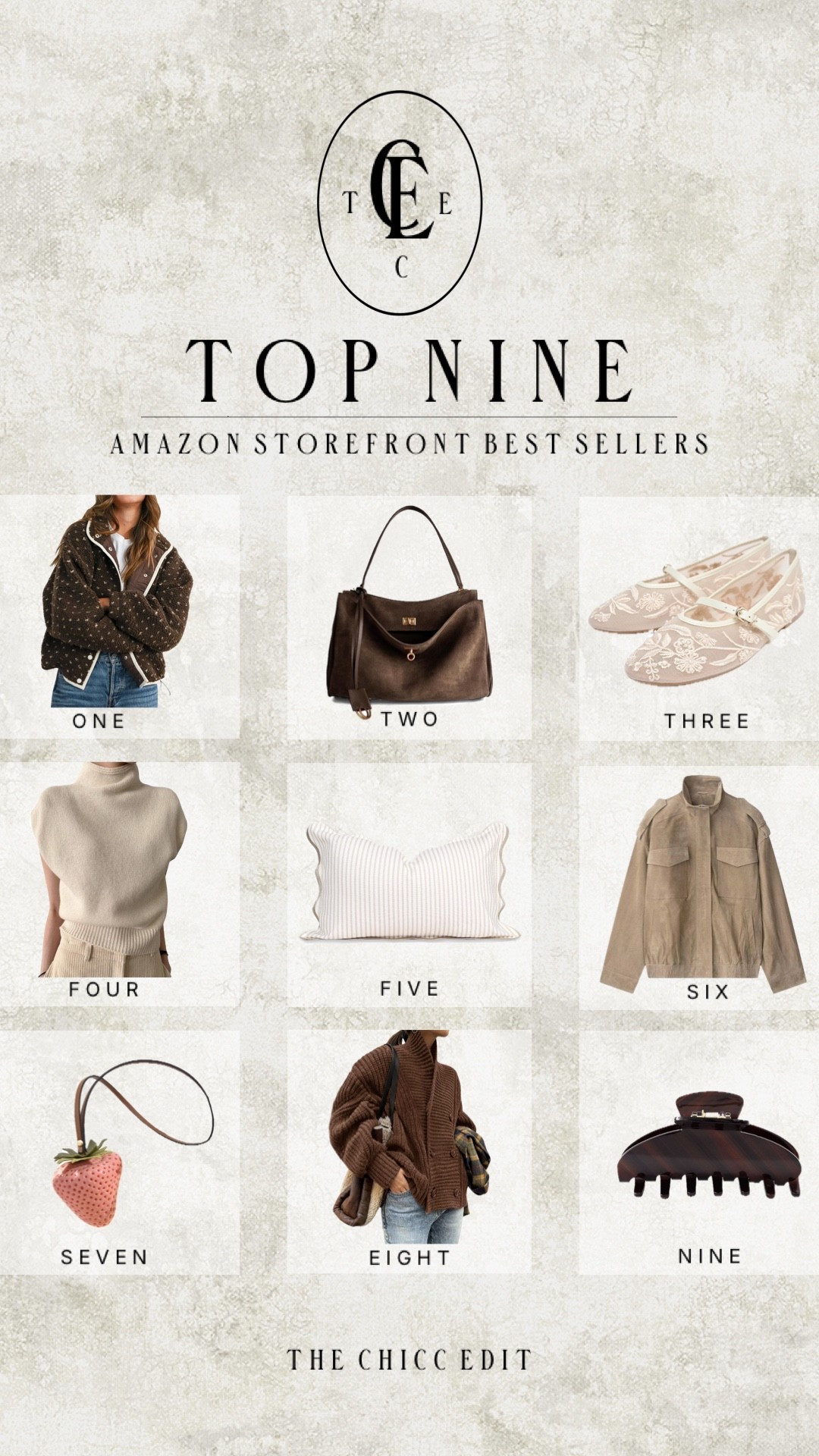 Amazon top nine 9️⃣ and best sellers 

#amazon #dupe #flats #jacket #decor 

#LTKHome #LTKootd #LTKgrwm