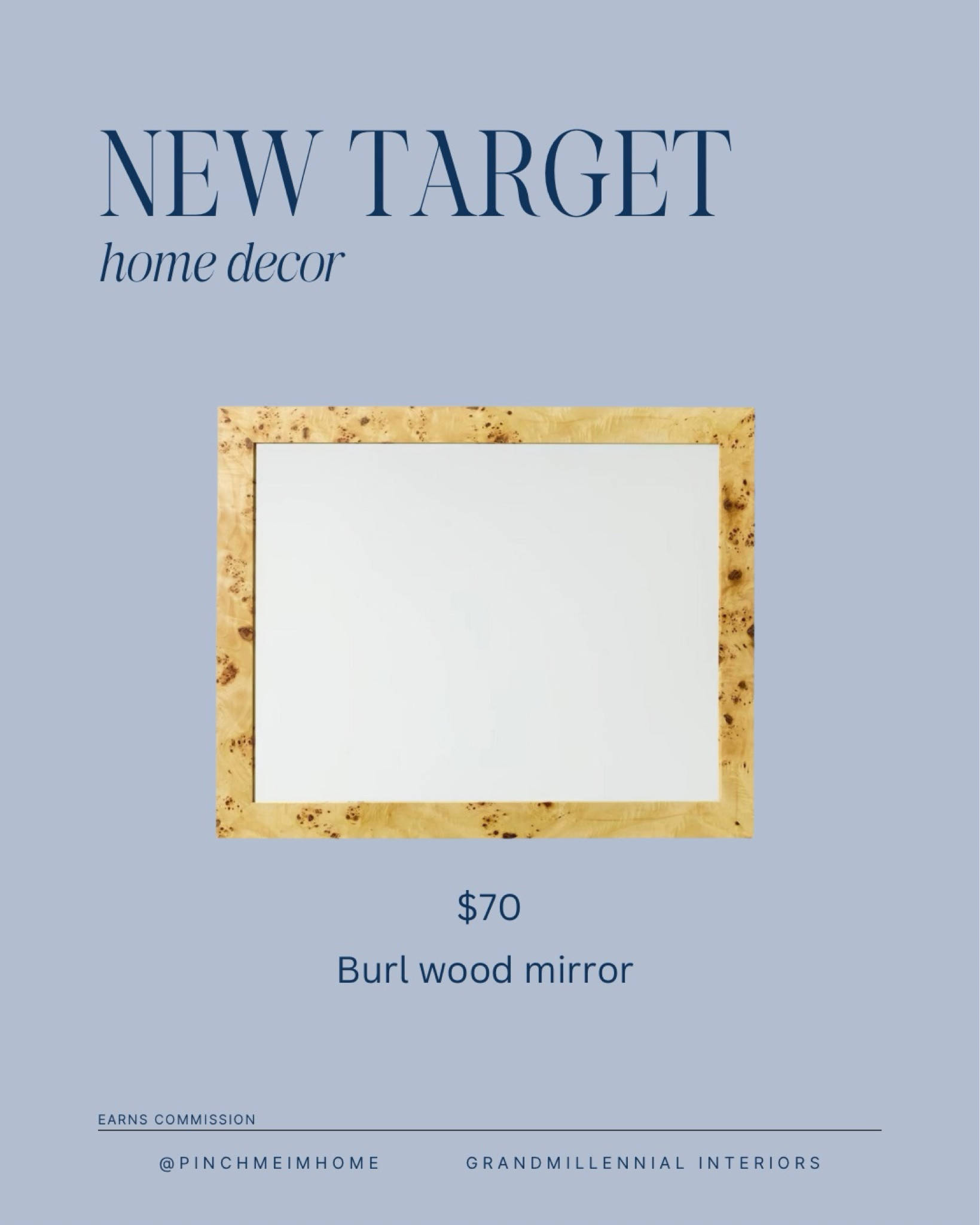 Burl wood mirror under $100! 

#LTKHome #LTKFindsUnder100