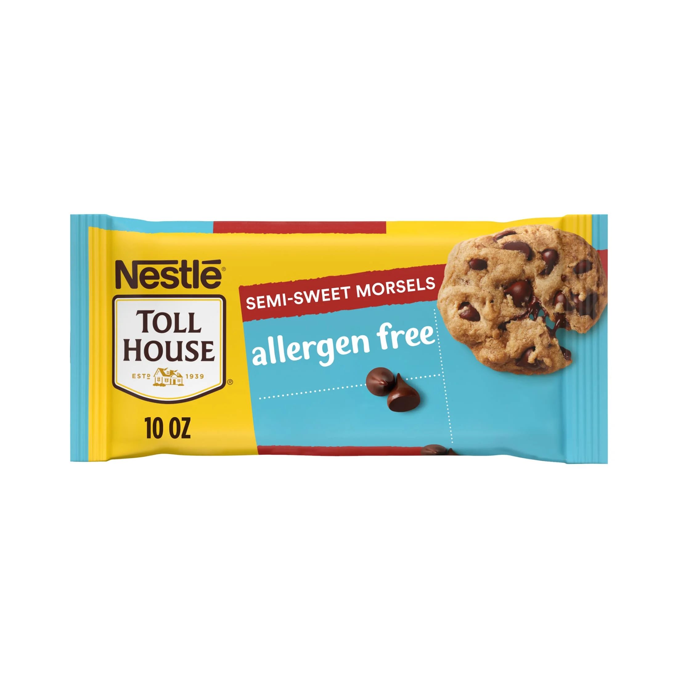 Nestle Toll House Allergen Free Semi Sweet Regular Chocolate Chips, 10 oz Bag | Walmart (US)
