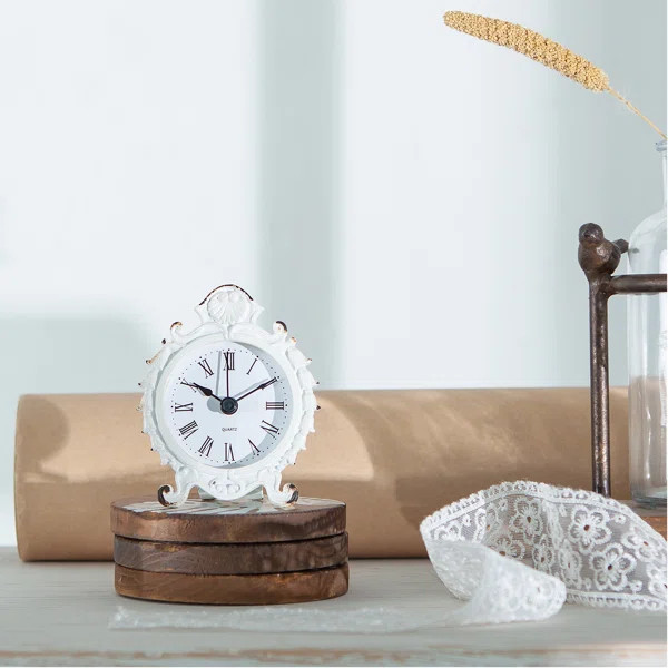 Analog Quartz Movement / Crystal Tabletop Clock | Wayfair North America