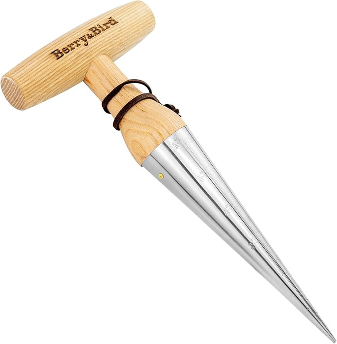 Berry&Bird Hand Dibber \u2013 Precision Wood Handle Garden Hole Punch Dibbler Tool for Planting S... | Amazon (US)