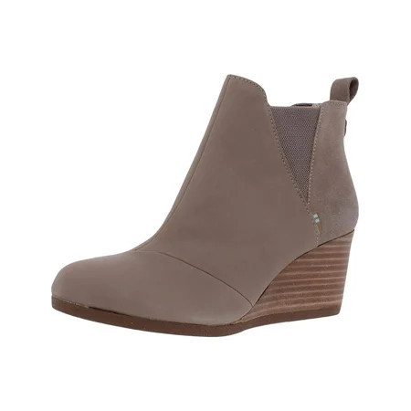 Toms Womens Kelsey Leather Booties Wedge Boots | Walmart (US)