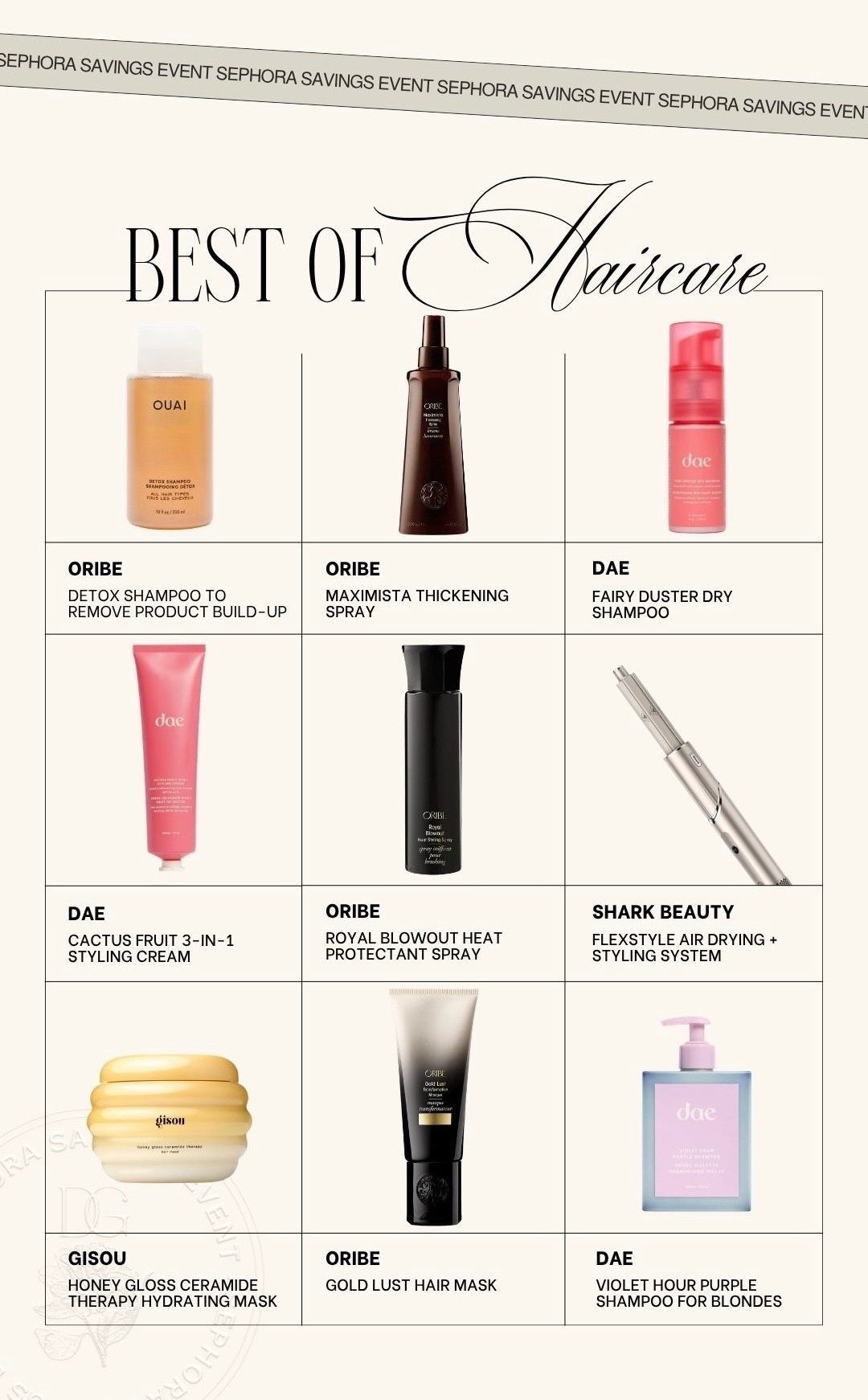 My top haircare recommendations from the SEPHORA SALE // Sephora spring sale, Sephora favorites, Sephora haul, Sephora hair essentials, haircare routine, hair styling routine, Sephora savings event, ouai, oribe, dae, hair styling cream, heat protection spray, detox shampoo, purple shampoo, hair mask



#LTKBeauty #LTKSaleAlert #LTKSeasonal