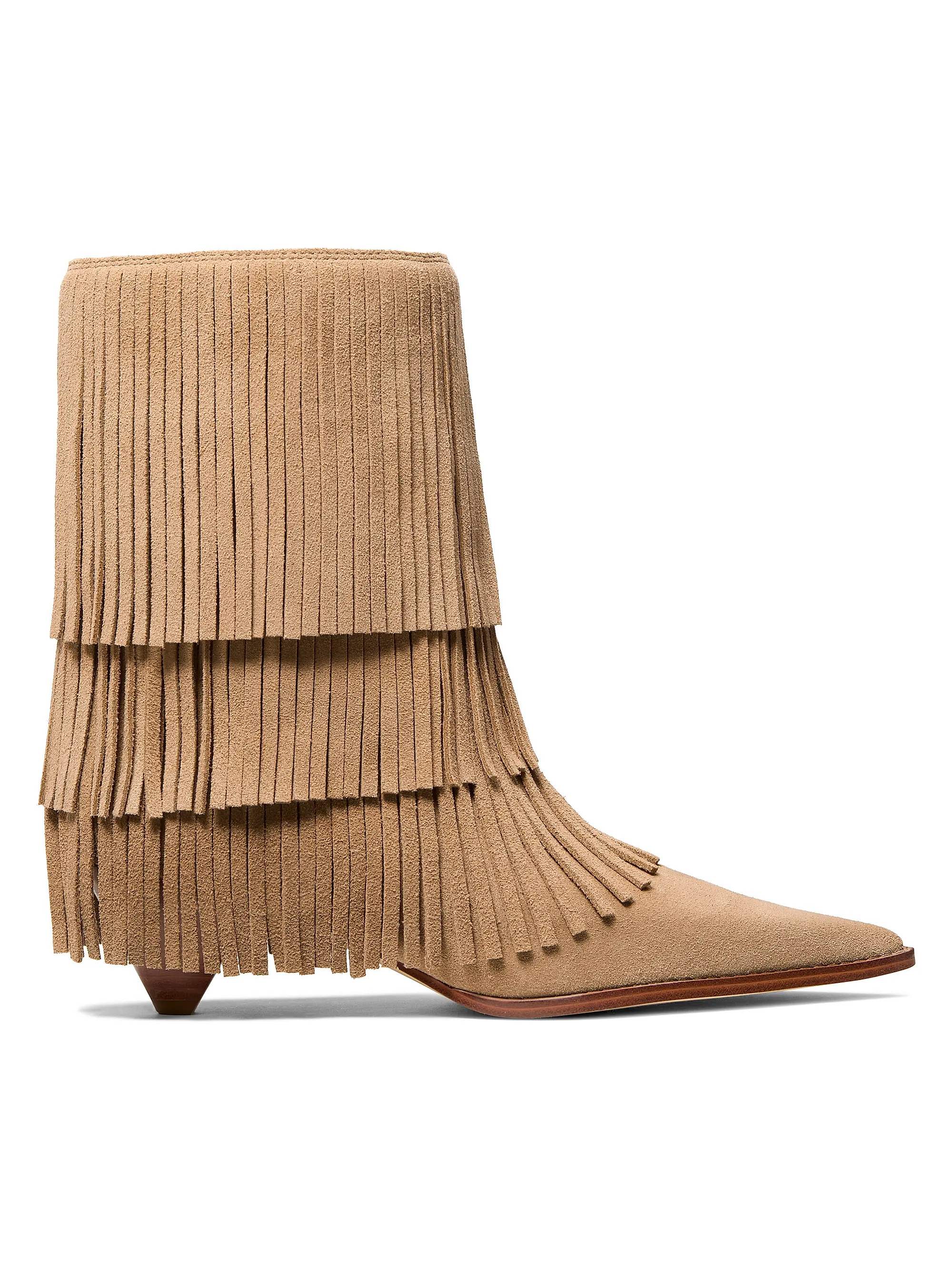 Jayla 50MM Fringed Suede Booties | Saks Fifth Avenue