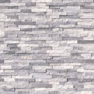 MSI Alaska Gray Split Face 12 in. x 12 in. x 10 mm Textured Marble Mosaic Tile (10 sq. ft. / case... | The Home Depot