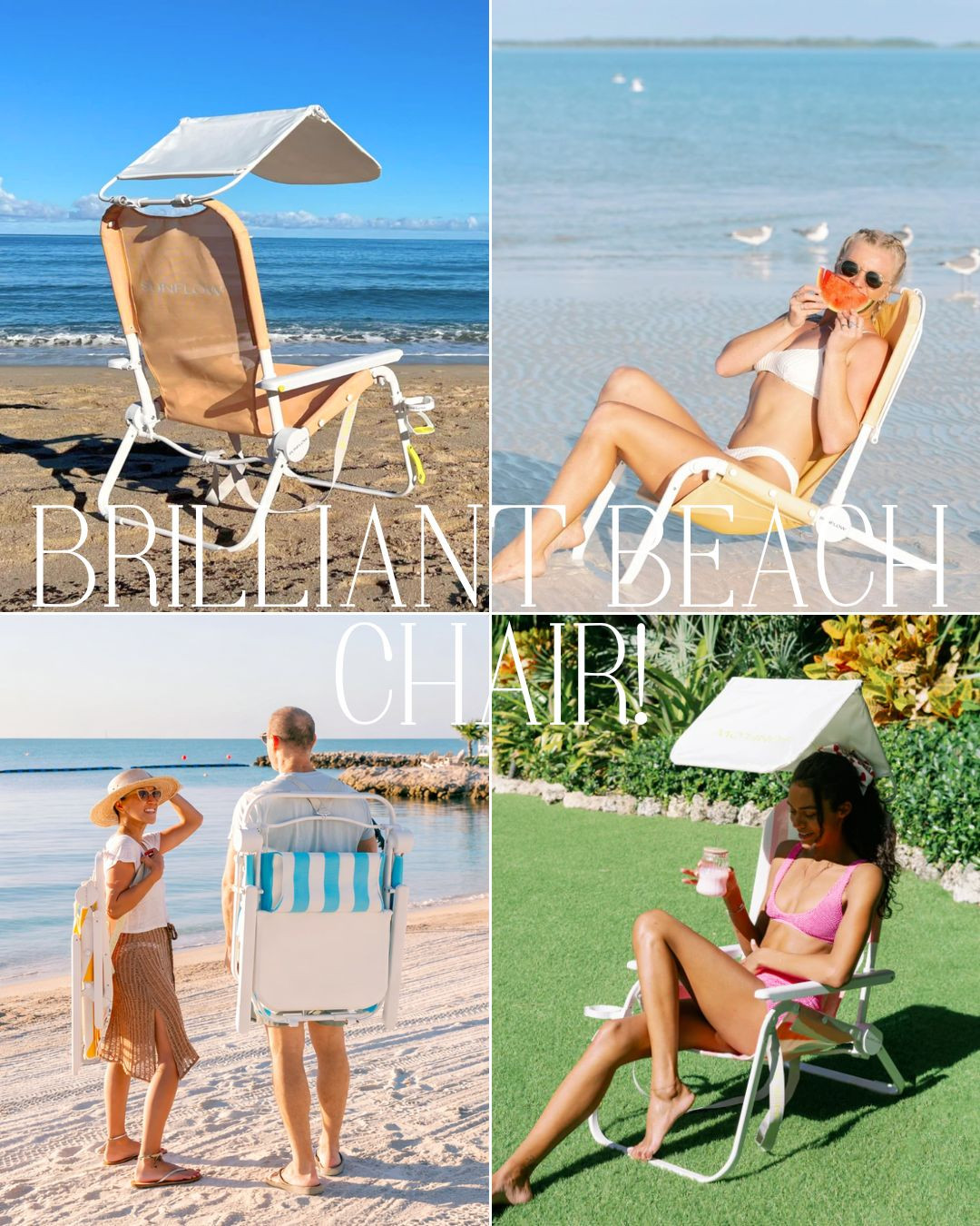 brilliant beach chair on amazon!
adjustable, portable, rust-resistant, reclines, UPF 50+ sun shade and drink holder! 

 #LTKSwim #LTKTravel