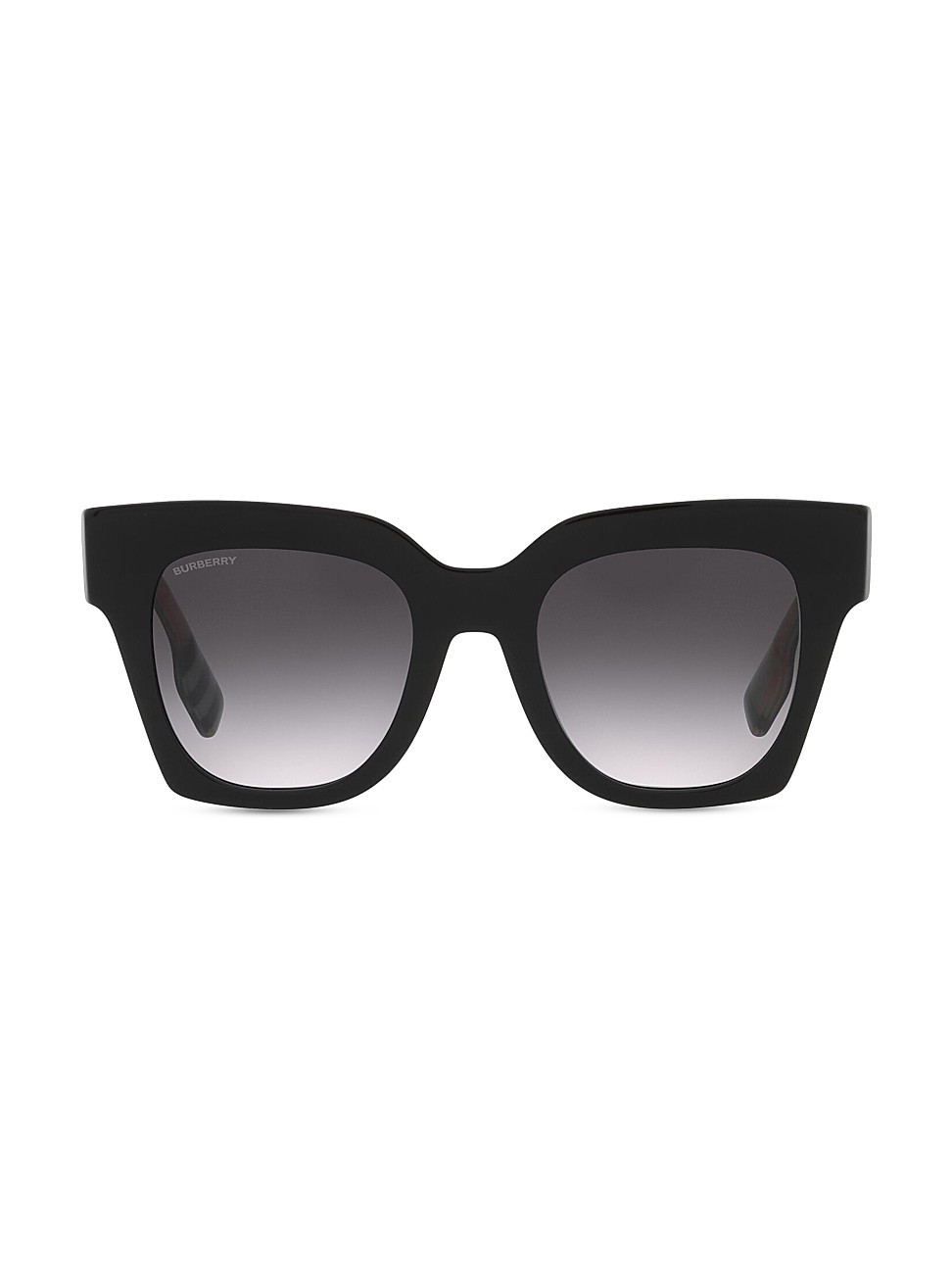 Women's 51MM Low Bridge Fit Square Sunglasses - Black | Saks Fifth Avenue