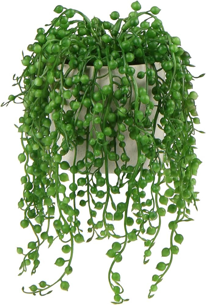 Briful Fake Hanging Plants String of Pearls Plant Hanging Succulents Plants Artificial Realistic ... | Amazon (US)