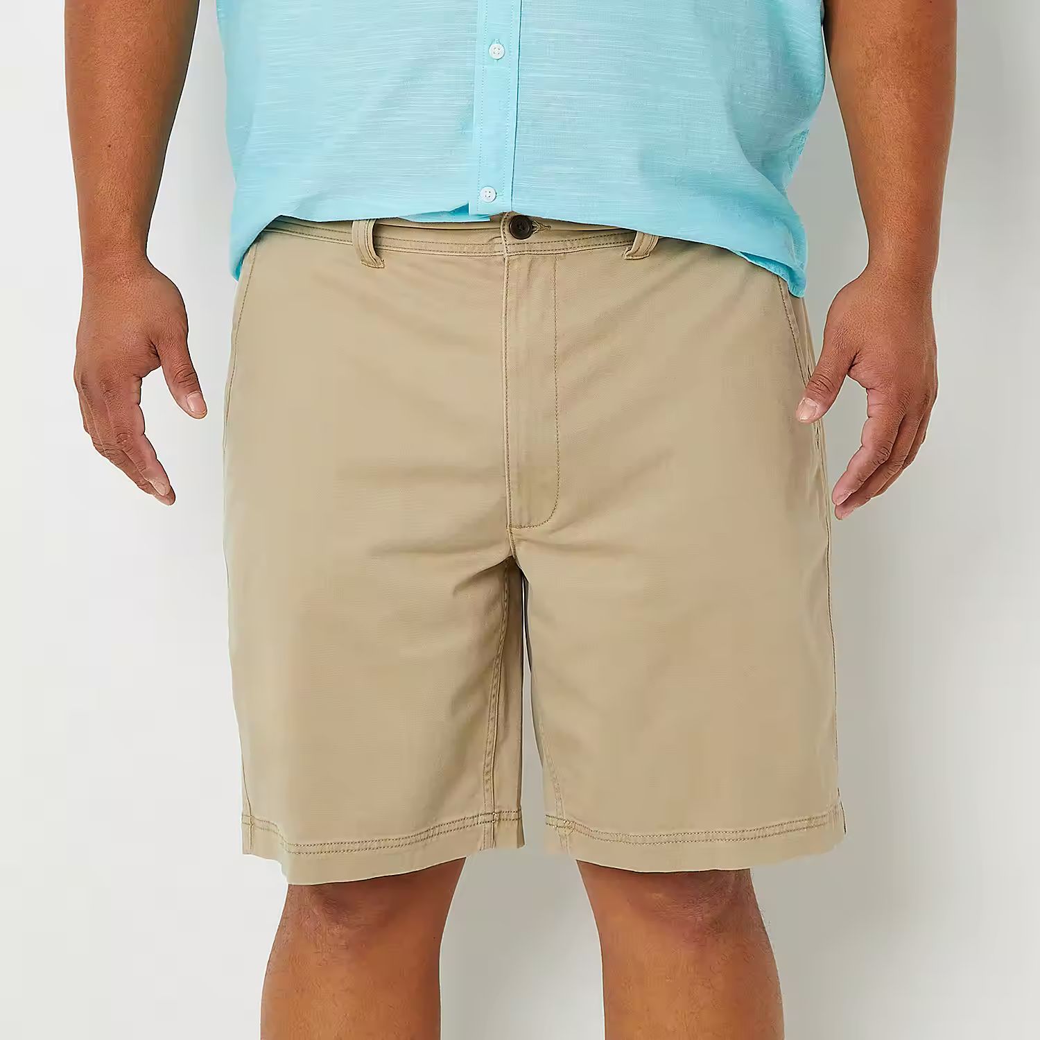 St. John's Bay Big and Tall Mens Stretch Fabric Chino Short | JCPenney