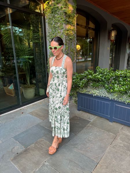 Love this green and white dress for summer. Wearing a S and my shoes are on sale! 

Summer dress. Summer outfit. Summer. Spring dress. Midi dress. Maxi dress. Green and white. Sandals. Platform sandals. Amazon sunglasses. LTKsalealert. LTKfindsunder50. LTKseasonal. 

#LTKSaleAlert #LTKFindsUnder50 #LTKSeasonal