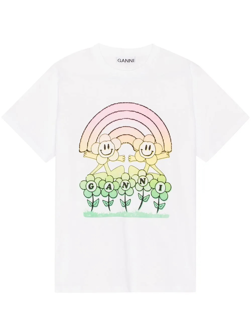 graphic-print shortsleeved cotton T-shirt | Farfetch Global