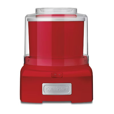 Cuisinart Automatic Frozen Yogurt Ice Cream & Sorbet Maker Red: 1.5 Qt, 25 Min Cycle, 50W | Target