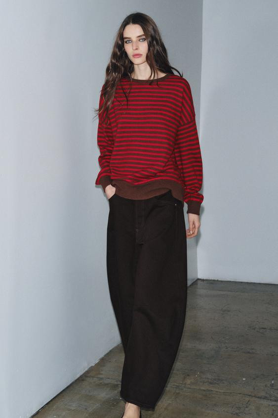 100% WOOL STRIPED JUMPER | Zara AU