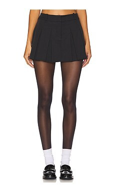 Amanda Uprichard Braylon Skort in Black from Revolve.com | Revolve Clothing (Global)