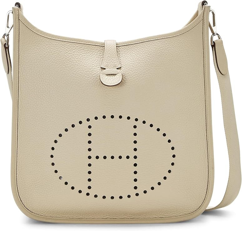 Amazon.com: Hermès, Pre-Loved Argile Clemence Evelyne II PM, Parchemin : Luxury Stores | Amazon (US)