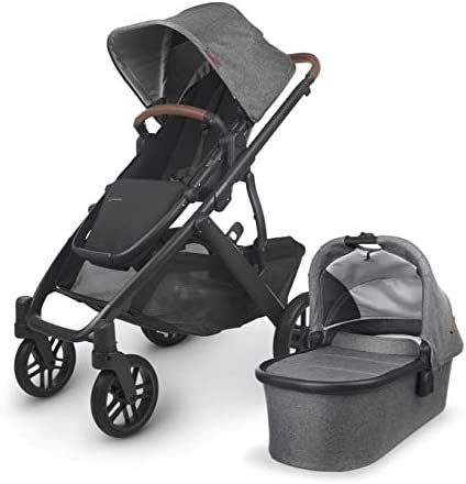 Amazon.com: Vista V2 Stroller - Greyson (Charcoal Melange/Carbon/Saddle Leather) : Everything Els... | Amazon (US)