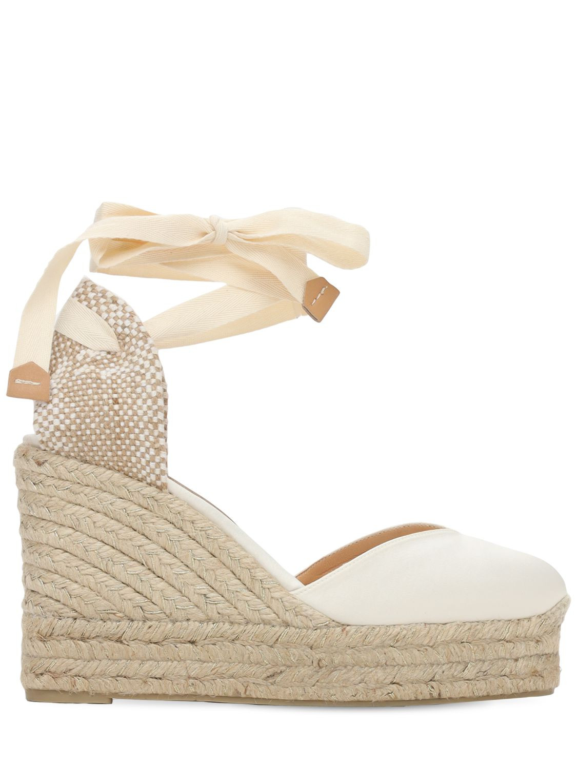 110mm Chiara Satin Espadrille Wedges | Luisaviaroma