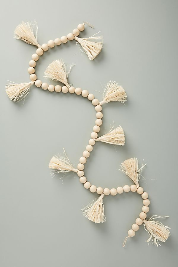 Beaded Wooden Garland | Anthropologie (US)