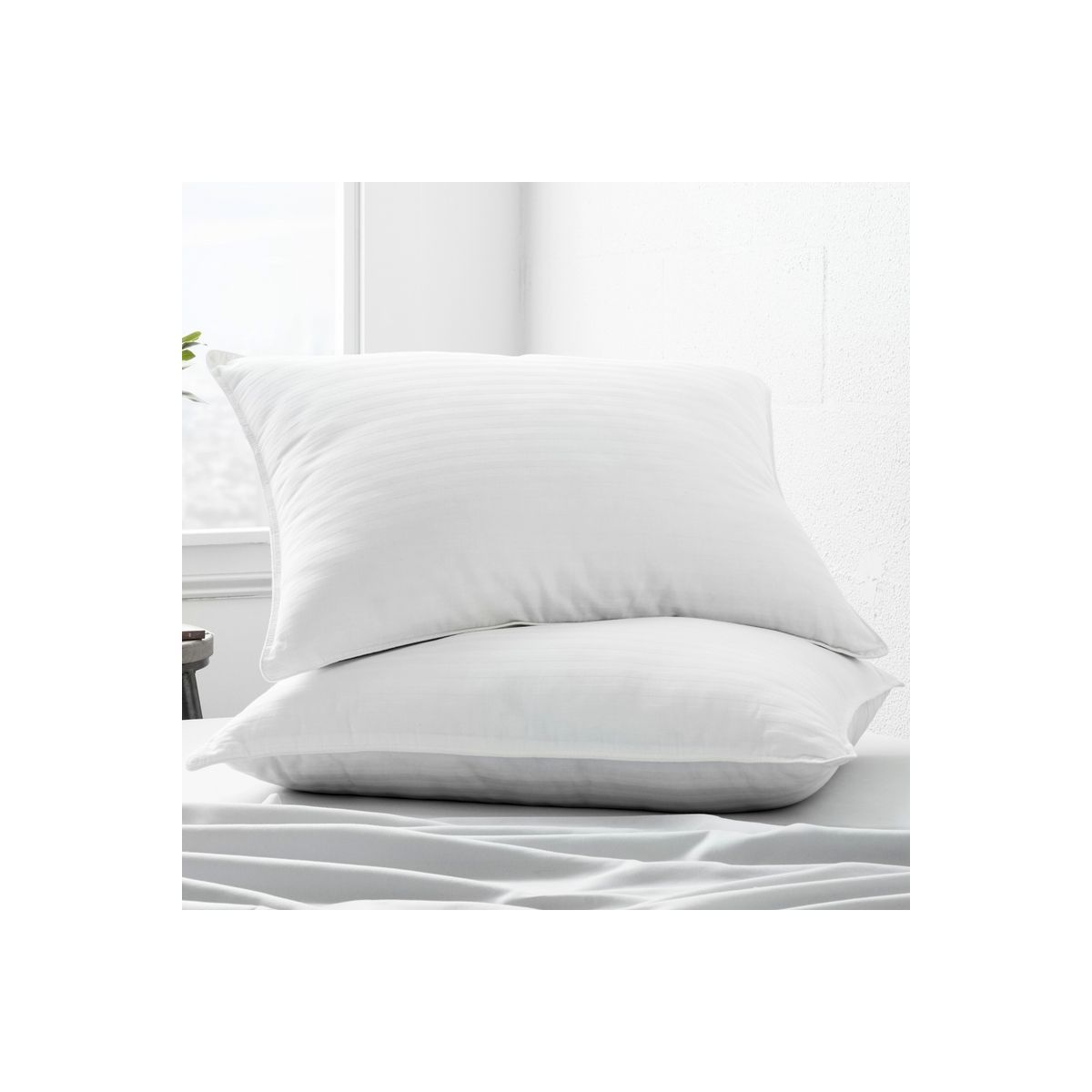 Set of 2 Cooling Gel Fiber Bed Pillows With 100% Cotton Cover - Becky Cameron | Target
