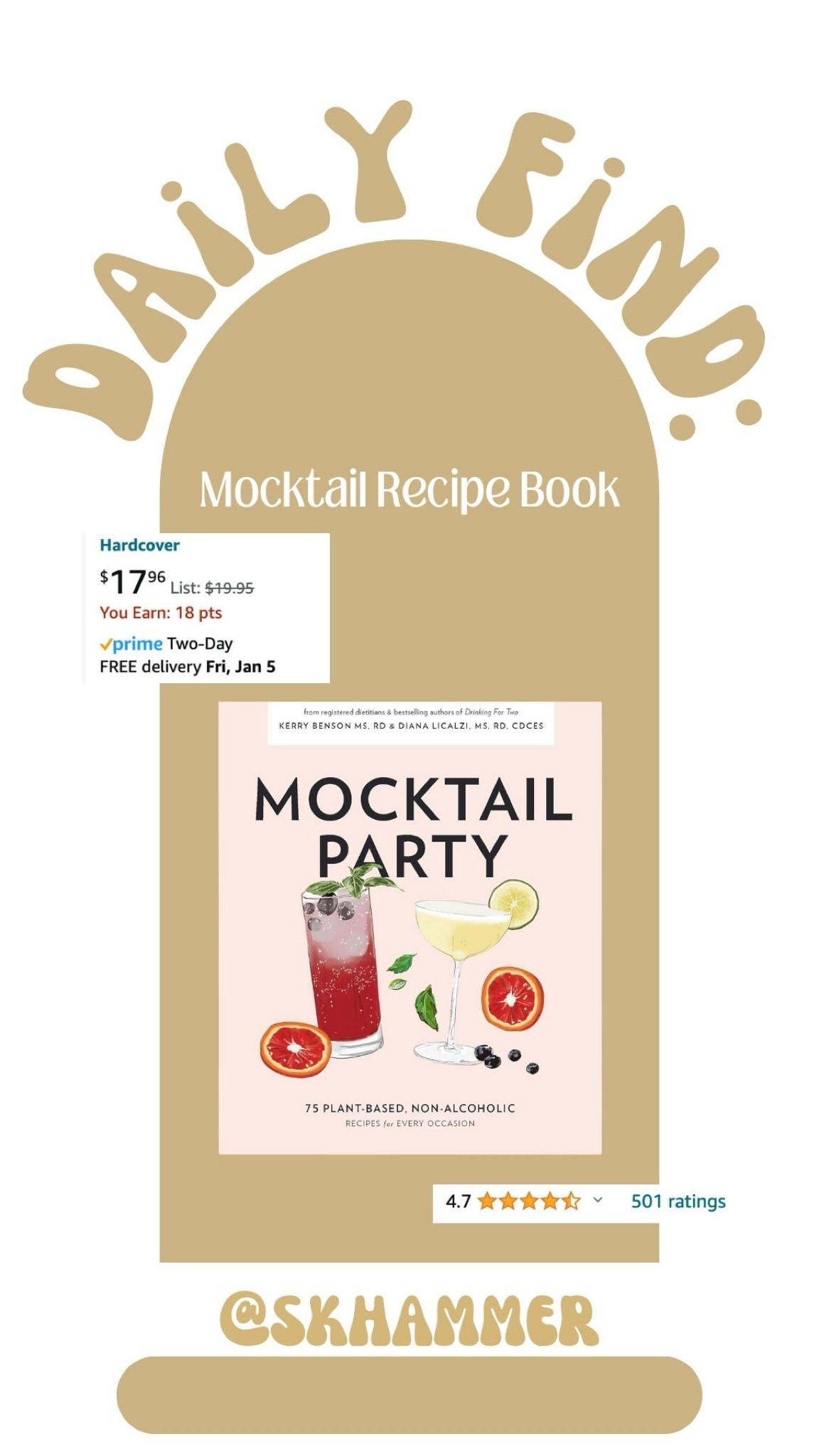 Daily Find!! 2024 said mocktails are IN and hangovers are OUT! I’ve linked some mocktail recipe books that look totally fun to try if you’re manifesting a sober 2024/participating in Dry January!

#LTKhome #LTKparties