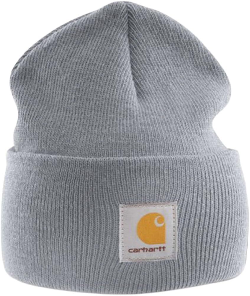 Acrylic Watch Cap - Grey branded beanie ski hat | Amazon (US)