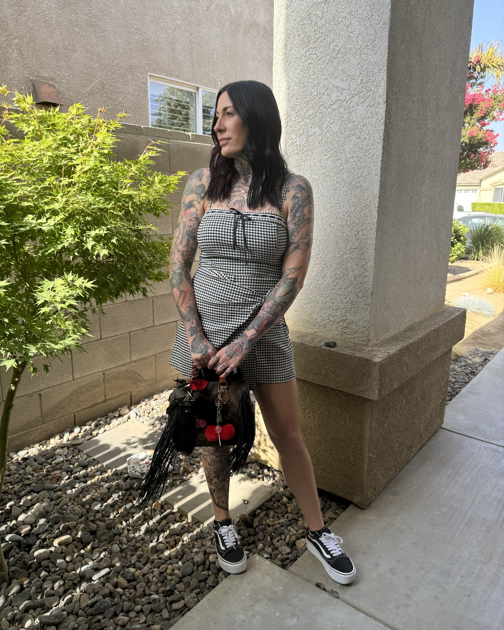 Cute little Romper from Pink Lily! I’m 5’8”, 150 lbs, 34D, and wearing a size large. I love this romper because it looks like a cutie little dress from the front! It also has adjustable straps which is super nice! Very stretchy also. 

#LTKStyleTip #LTKSummerEdit #LTKSaleAlert