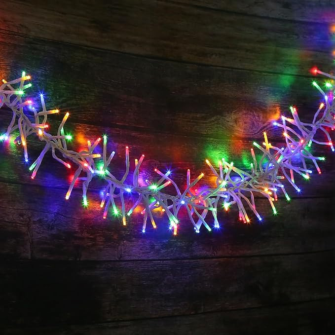 400 LED String Lights Cluster Lights - 19.56ft Multicolor Outdoor Waterproof Lights, Plug in Indo... | Amazon (US)