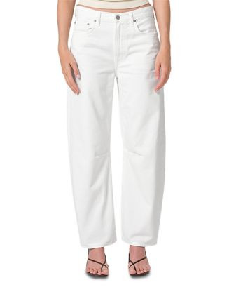 Citizens of Humanity Miro High Rise Ankle Barrel Jeans in Soft White  | Bloomingdale's Women | Bloomingdale's (US)