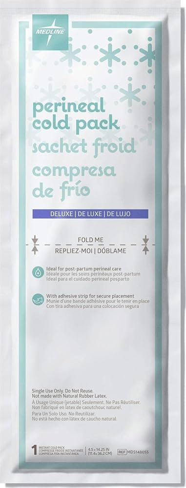 Medline Premium Perineal Cold Packs for Postpartum Care with Adhesive Strip (24 Count) Each Absor... | Amazon (US)