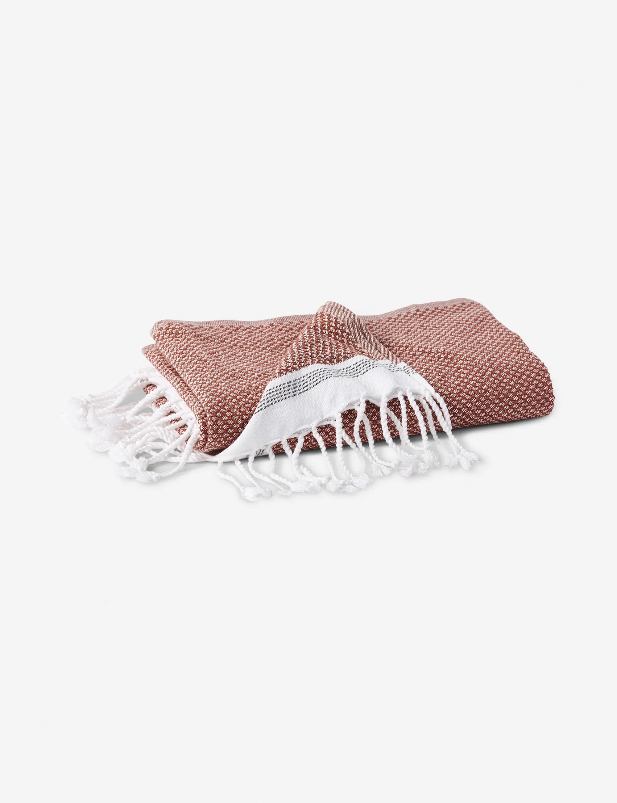 Mediterranean Guest Towel by Coyuchi, Rosehip | Lulu and Georgia 
