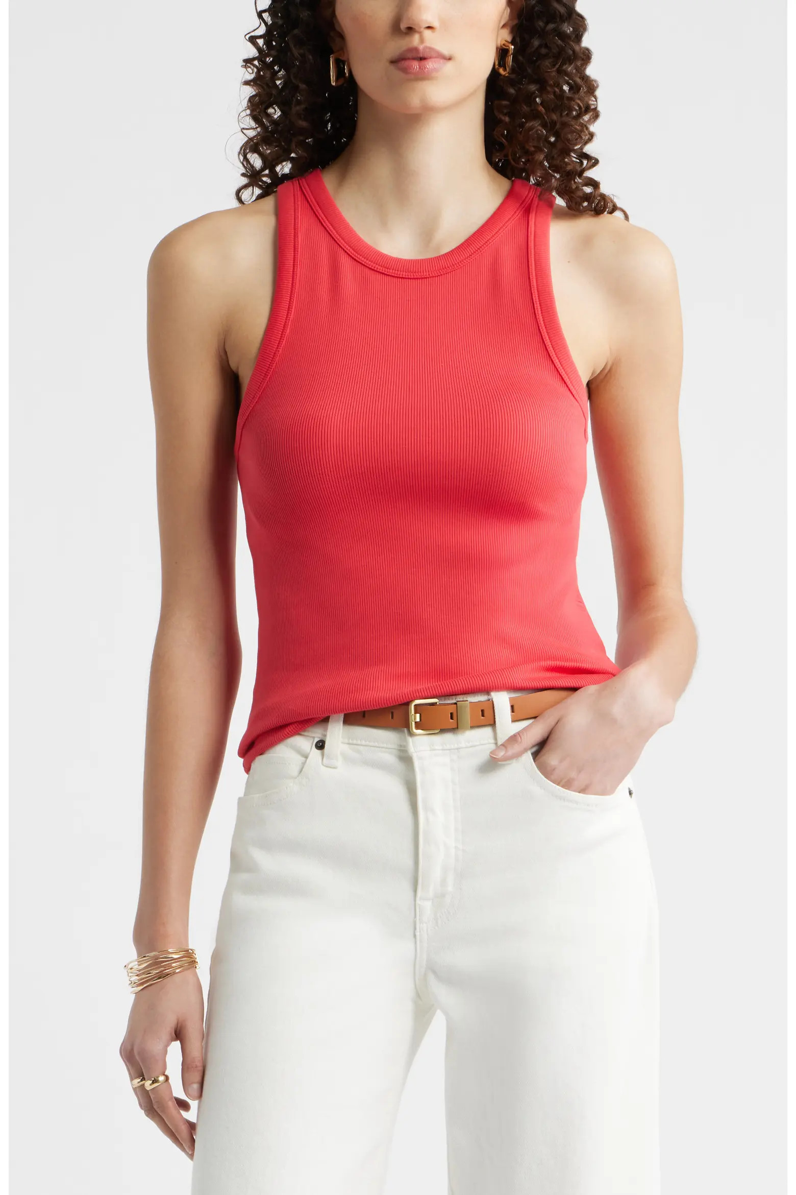 Everyday Cotton Rib Tank (Women) | Nordstrom | Nordstrom