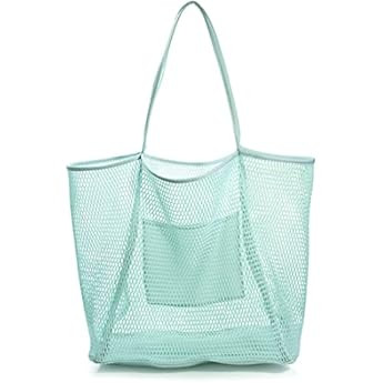 Mesh Beach Tote Womens Shoulder Handbag | Amazon (US)