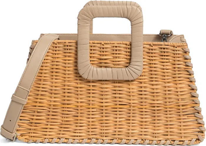 Wicker Whipstitch Top Handle Bag | Nordstrom Rack