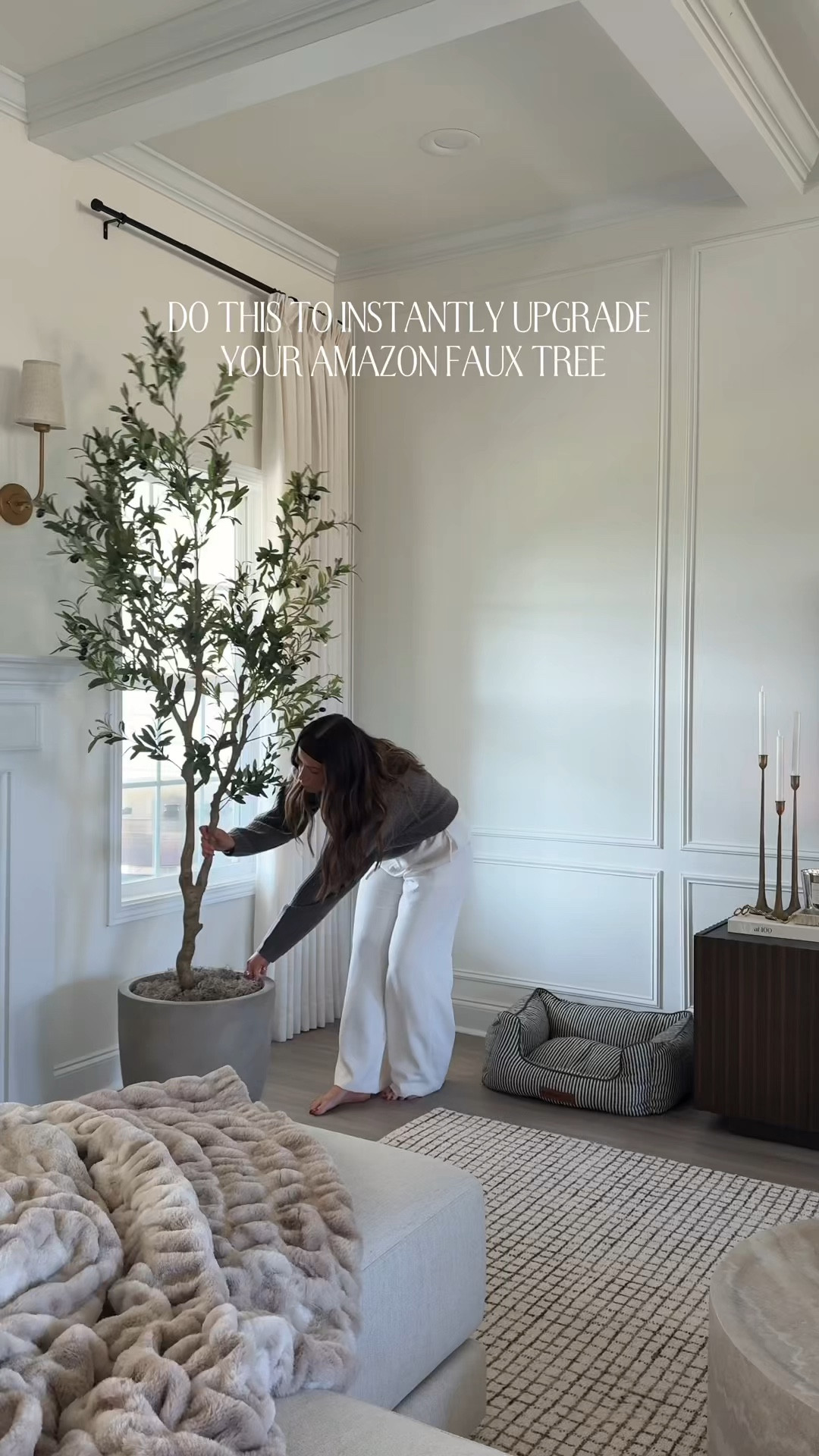 Olive tree. Amazon home. Livingroom decor. Neutral livingroom. Amazon decor. Faux plant

#LTKHome