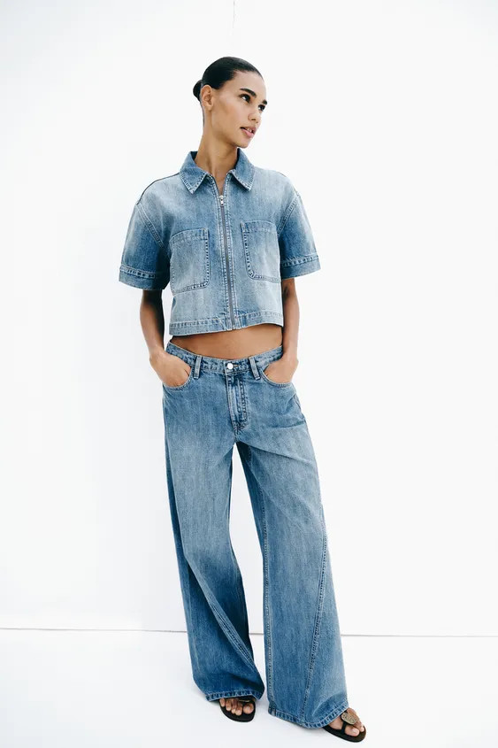 Z1975 HIGH WAIST WIDE LEG JEANS | Zara US